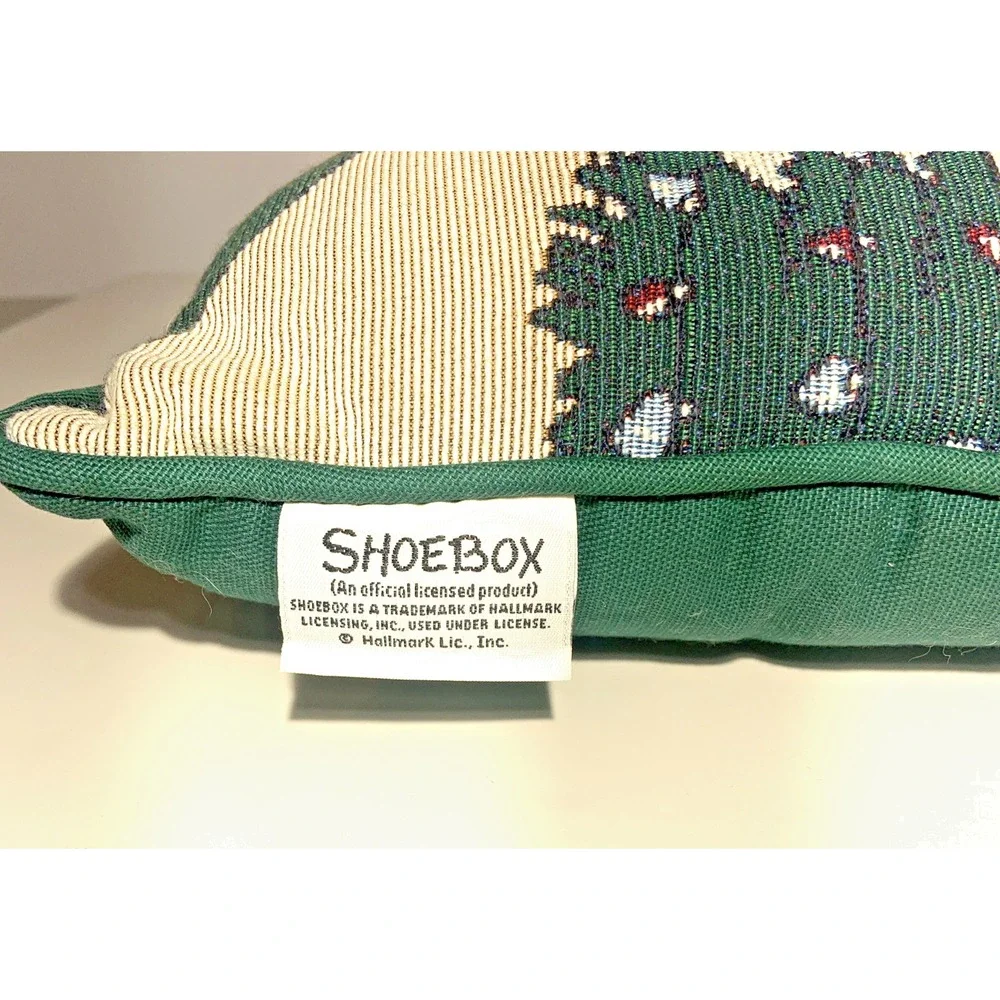 Hallmark Shoebox Christmas Throw‎ Pillow Santa Define Good Tapestry 12